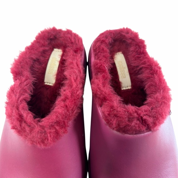 NWOB Melissa Free Clog Fluffy Platform Red Women’s Size 5 - Picture 11 of 16